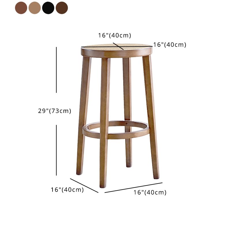 Contemporary Style Bar-stool Wooden Counter Bar Stool for Kitchen