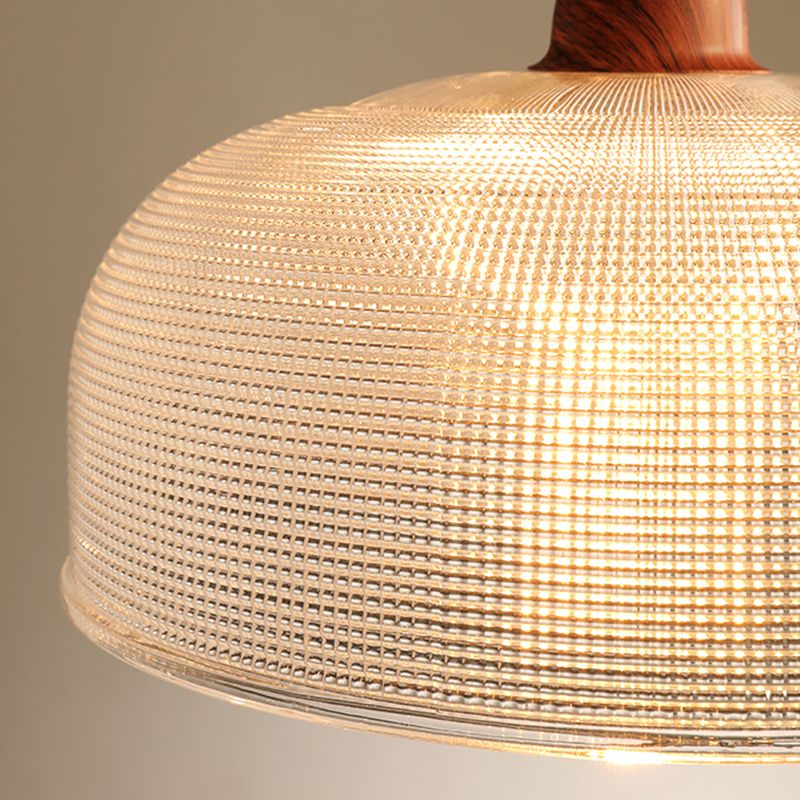 Verre Hanging Lights Modern Style 1 Tête Hanging Mount Fixture pour le salon