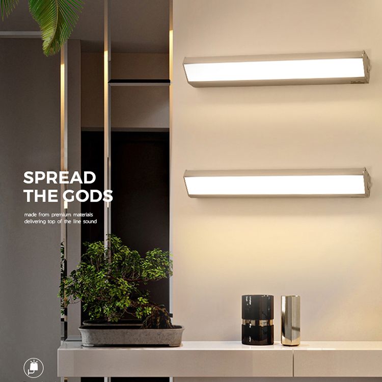 Rectangle Vanity Wall Sconce Fixtures Modern Minimalist Style Acrylic Single Vanity Light