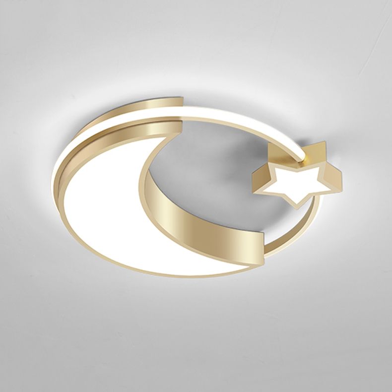 Circle Kids Room Ceiling Mounted Light Metal LED Modern Ceiling Lamp
