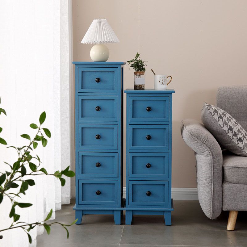 Retro Style Storage Chest Wooden Vertical Lingerie Chest for Bedroom