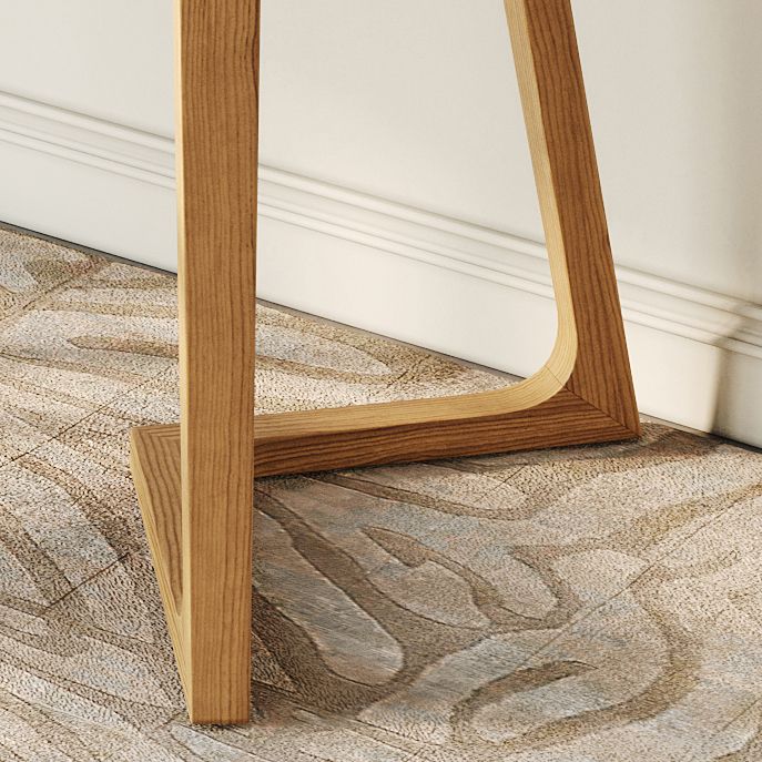 Moderne dennenhouttafel voor restaurant rechthoek binnen tafel met dubbele voetstuk