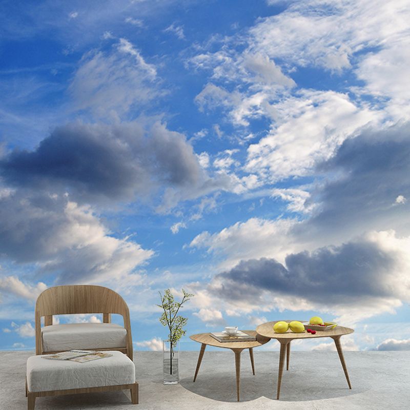 Sky Mural Cloud Mildew Resistant Contemporary Photography Room Wall Mural