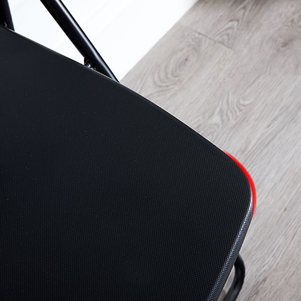 Silla lateral de metal moderna para interiores y exteriores, silla lateral de comedor plegable sin brazos