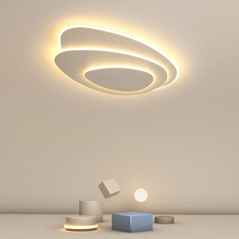 White LED Flush Mount Lighting Modernism Ceiling Light for Foyer