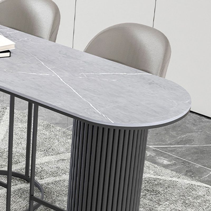 Stone Bar Table Specialty Contemporary Pub Table for Cafe and Breakroom