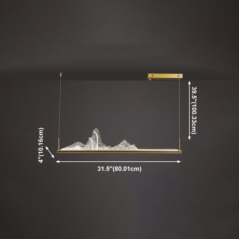 Nordic Modern Dining Island Light Küche LED -Decke Hängende Leuchte