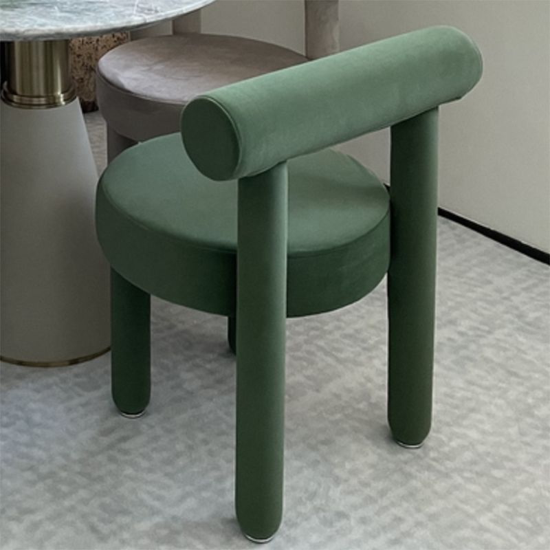 Upholstered Side Chair Open Back Dining Chair for Dining Room