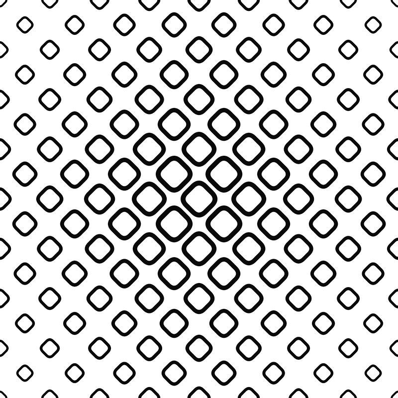 Modern Style Geometry Wall Mural Illustration Square Home Decoration for Kitchen