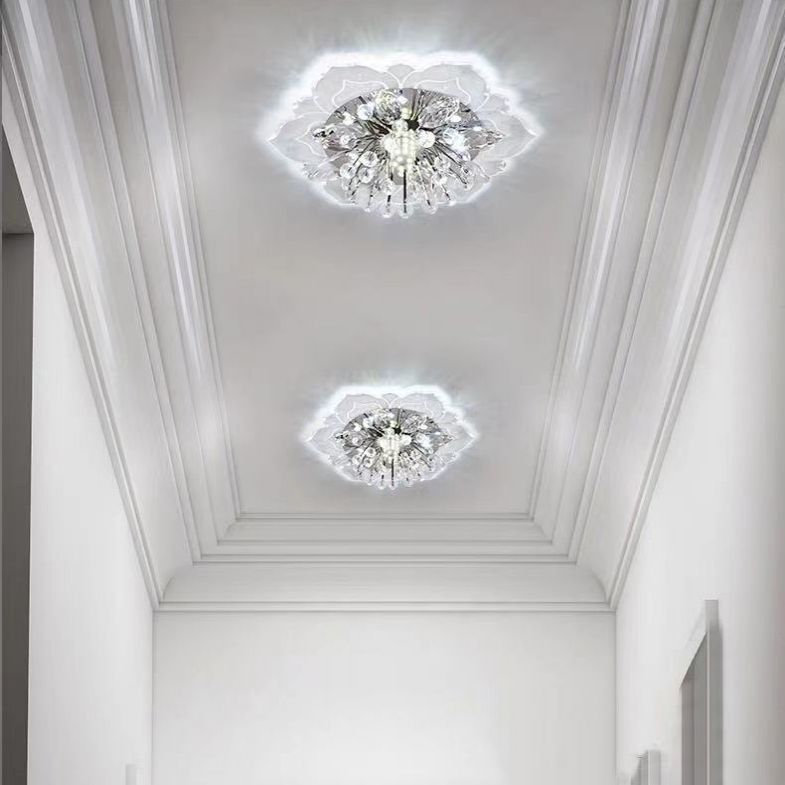 Fleur d'ébullition moderne Plafond des ébouillants Crystal Ceiling Lights