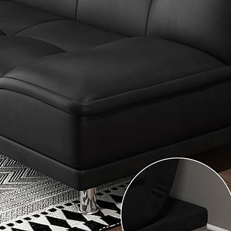 Pure Color Armless Sofa Square Seating for Living Room Bonus Room