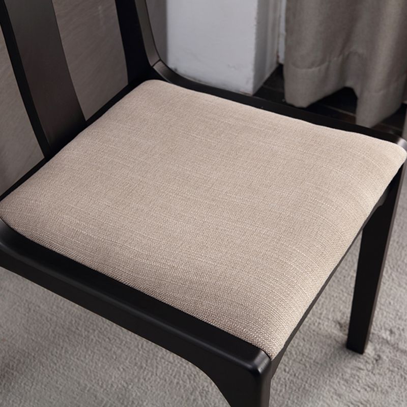 Industrial Black Dining Side Chair Upholstered Side Chair for Home