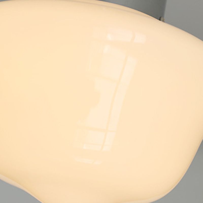 Metallic Flush Mount Lighting Modernism Glass Ceiling Light for Home