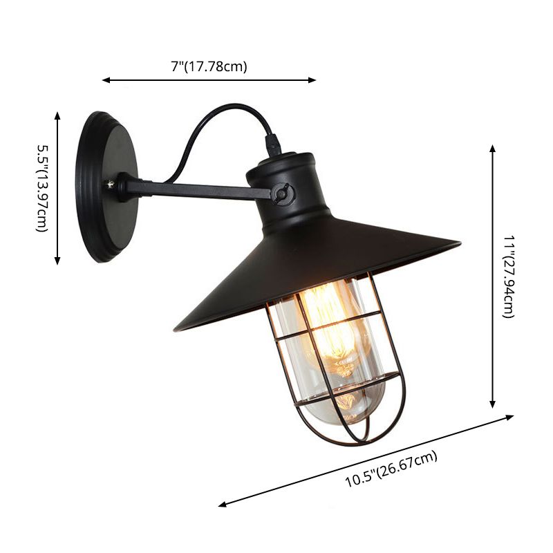 3 luci trasparente lampada montata a parete in vetro a parete industriale monte a parete per sala e foyer