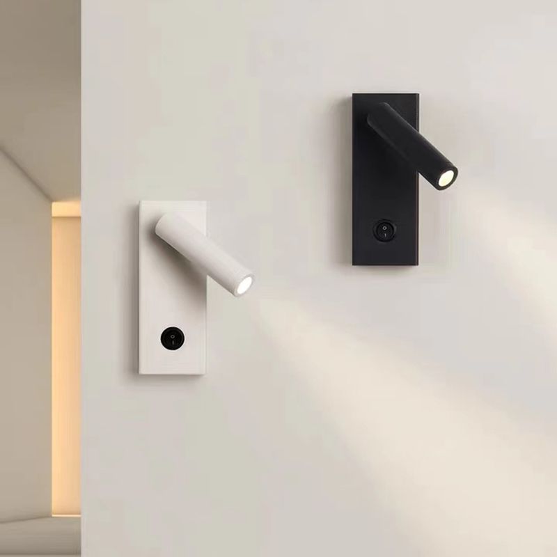 White/Black Modern Single Wall Mounted Sconce LED Metal Wall Light