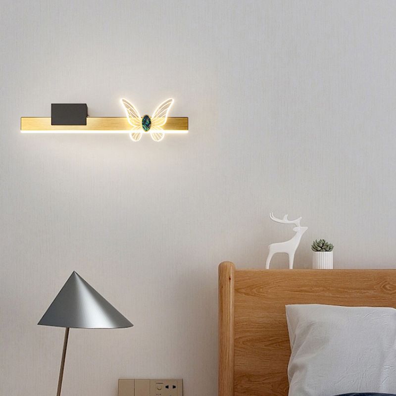Rectangular Vanity Sconce Modern Minimalist Style Aluminum Vanity Light