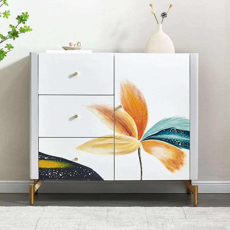 Classic Glam Storage Chest Solid Wood Storage Chest Dresser for Bedroom