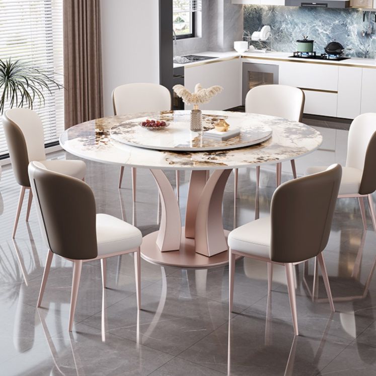 Convertible Sintered Stone Dining Table Set 1/2/7/9 Pieces Dining Set for Kitchen