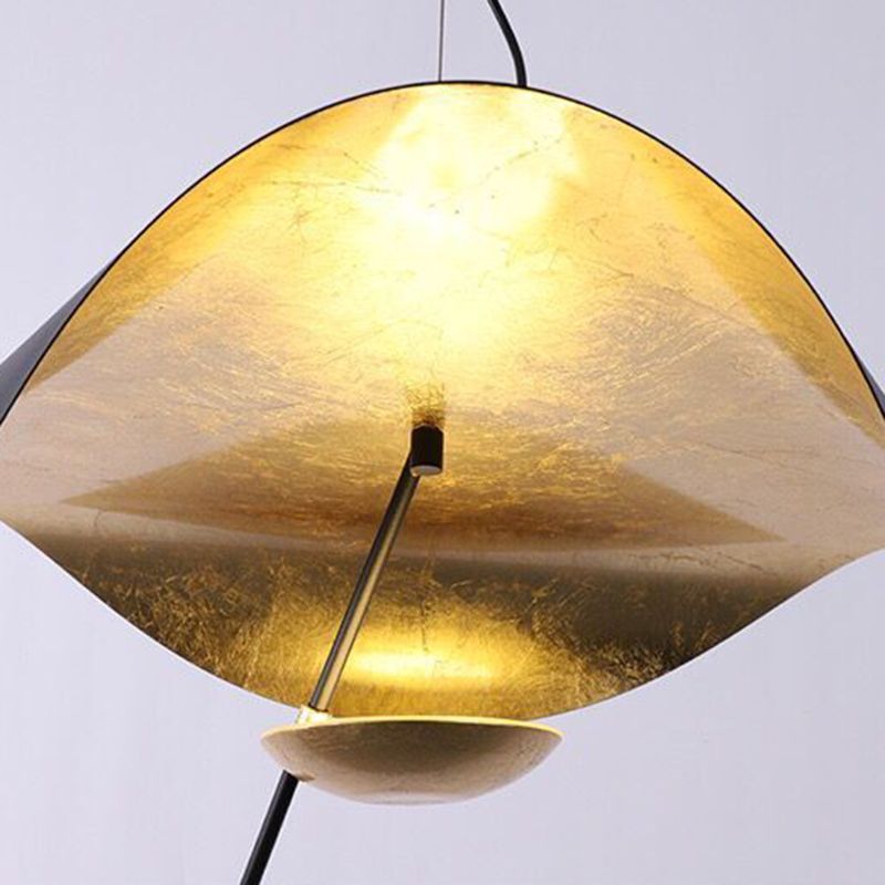Metal Hat-Shape Chandelier Pendant Light Modern LED Chandelier Lamp for Dinning Room