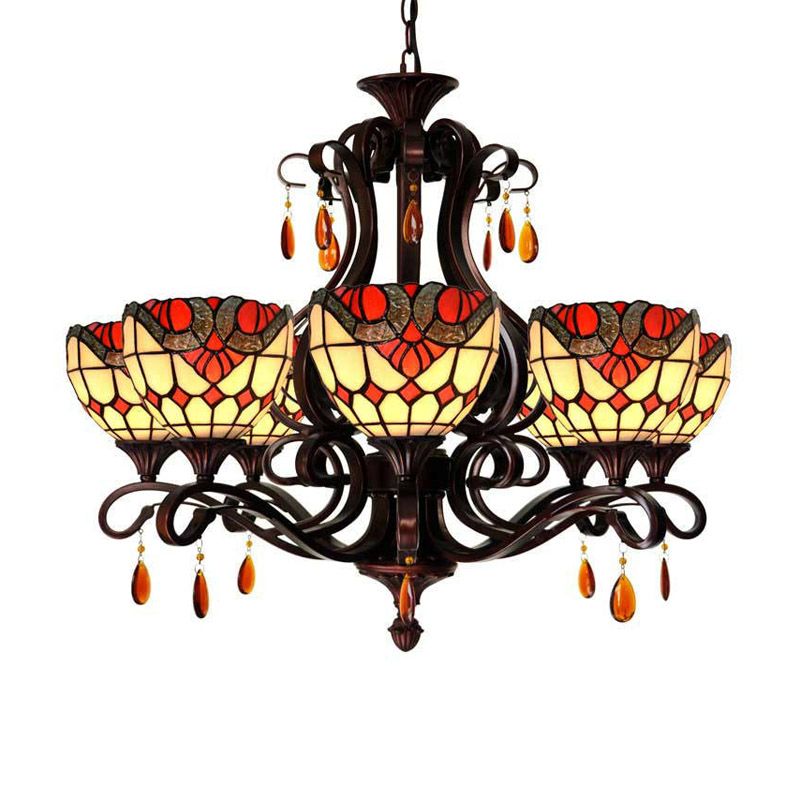 Lustre en dôme en forme
