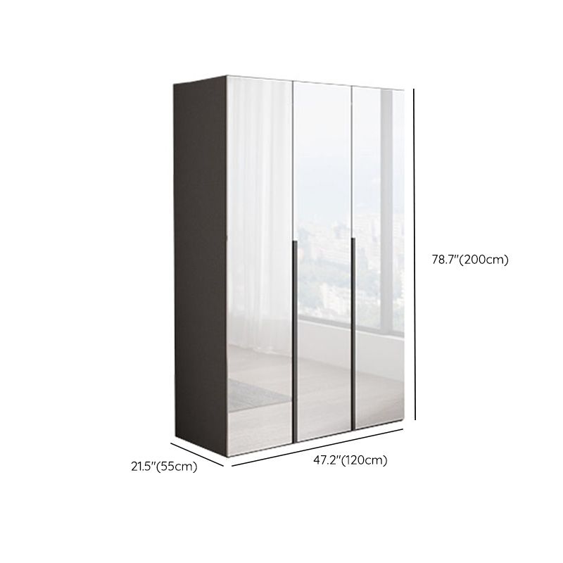 Bedroom Wooden Wardrobe Cabinet Modern Armoire with Soft Close Doors