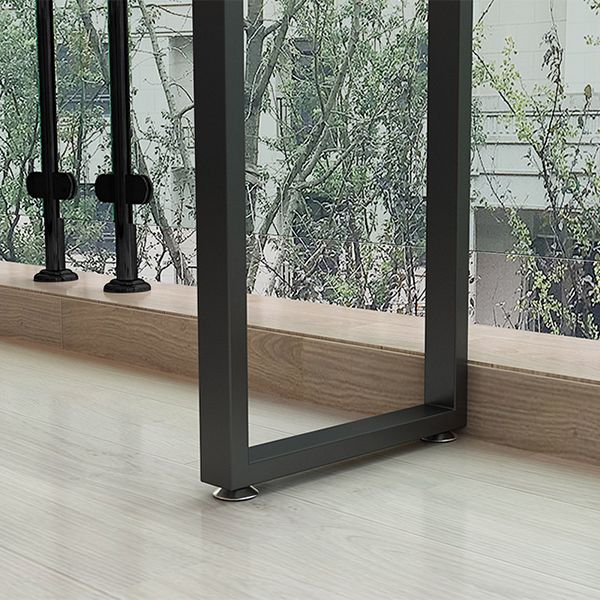 Rectangle Bar Pub Table Set 1/4 Pcs Solid Wood and Iron Bar Table and Stools