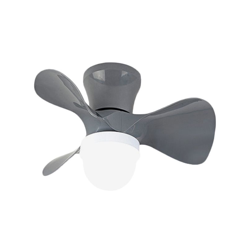 22 "breites Schlafzimmer -Anhänger Lüfter Licht zeitgenössische Halbmontagebeleuchtung mit Schüssel Acrylschatten, 3 Klingen