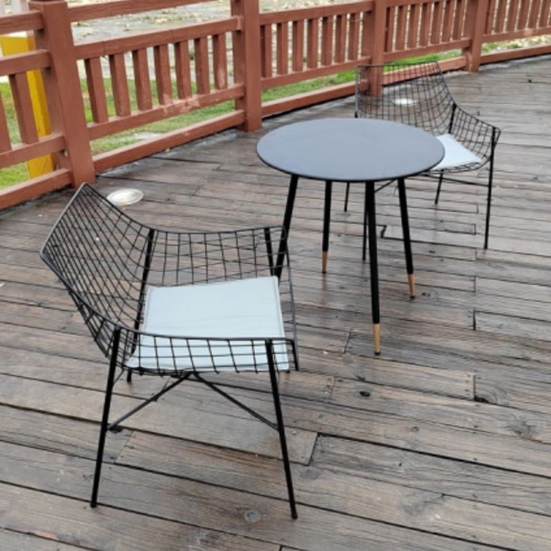 Metal Bistro Table Set 1/3/4/5 Pieces Round Patio Dining Sets