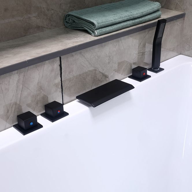 Modern Rectangular Drop in Bathtub Acrylic Soaking White Bath