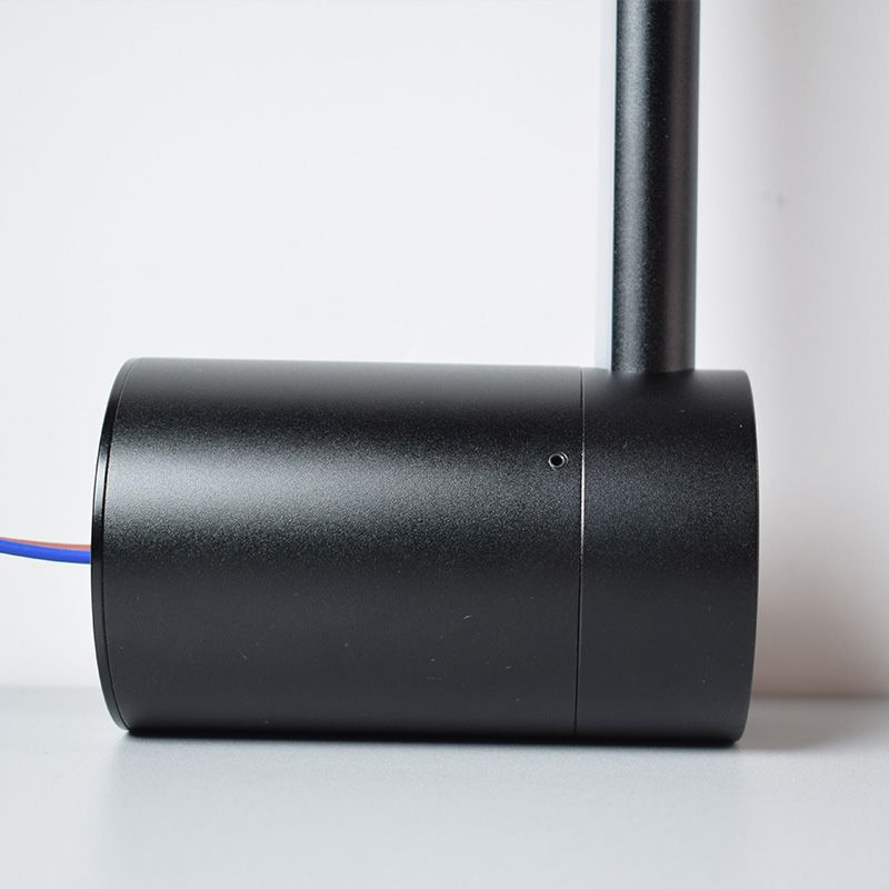 Metallstange Wandmontageleuchte moderne RGB -Leuchtenleuchte in Schwarz