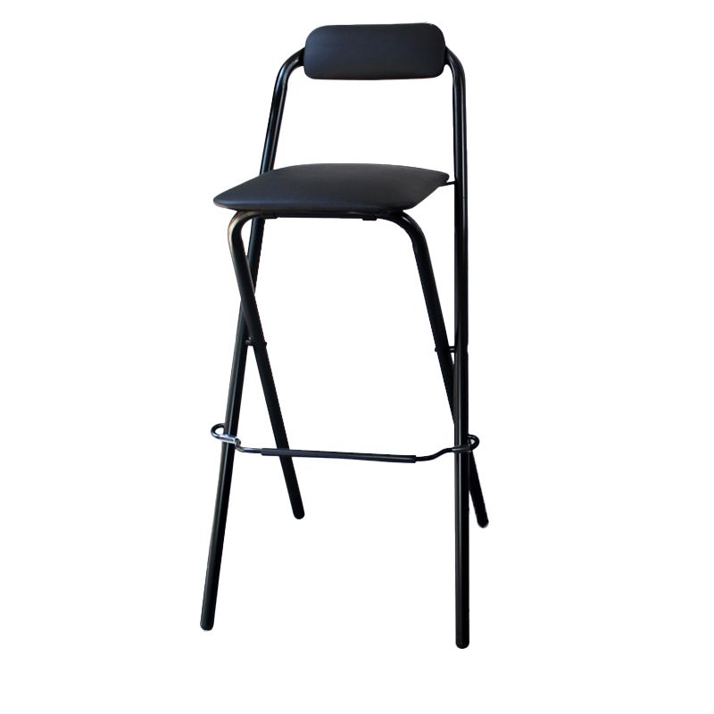 Contemporary Dining Stools Folding Bar Stools with Metal Base