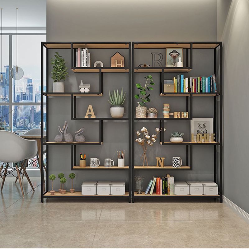 11.8" W X 78.7" H Glam Bookcase Metal Vertical Book Shelf for Bedroom