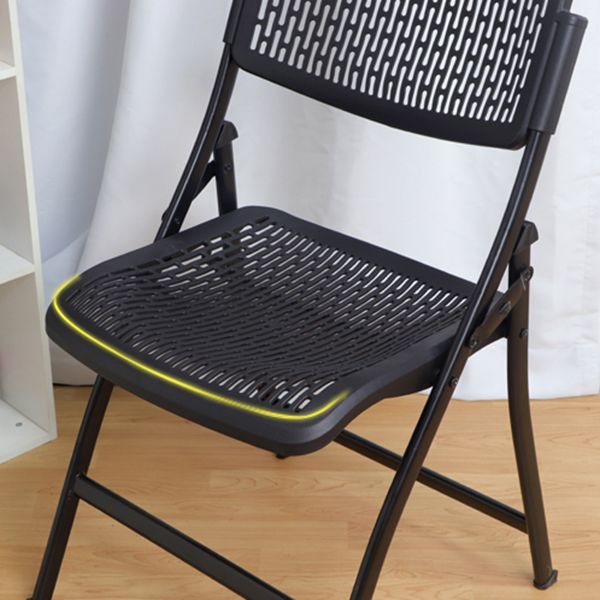 Chaise d'intérieur et d'extérieur moderne en métal et plastique, chaise d'appoint de salle à manger à dossier ouvert sans accoudoirs