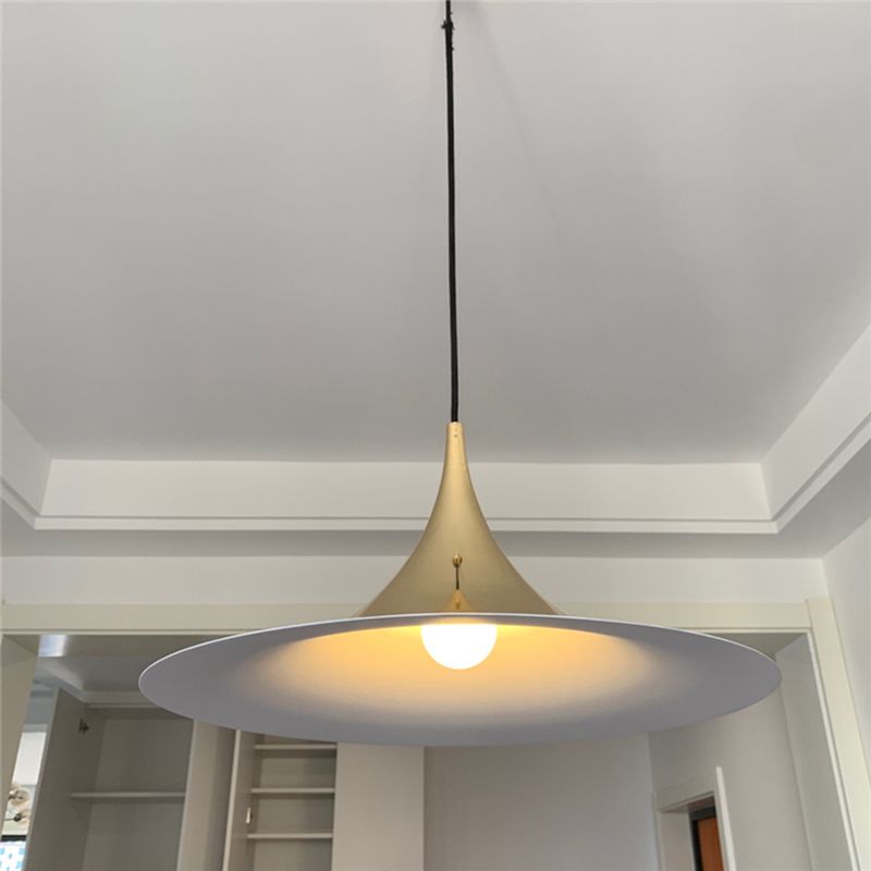 Zeitgenössischer Kegel Schatten hängend hängendes 1-Licht-Café-Café-Esszimmer-Anhängerlampe