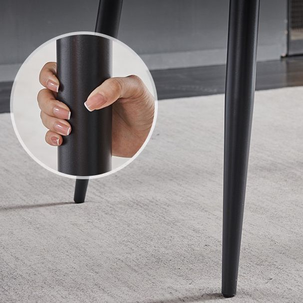 Simplicity Style Stone Dining Table Round Drop-Leaf Table with 4-foot