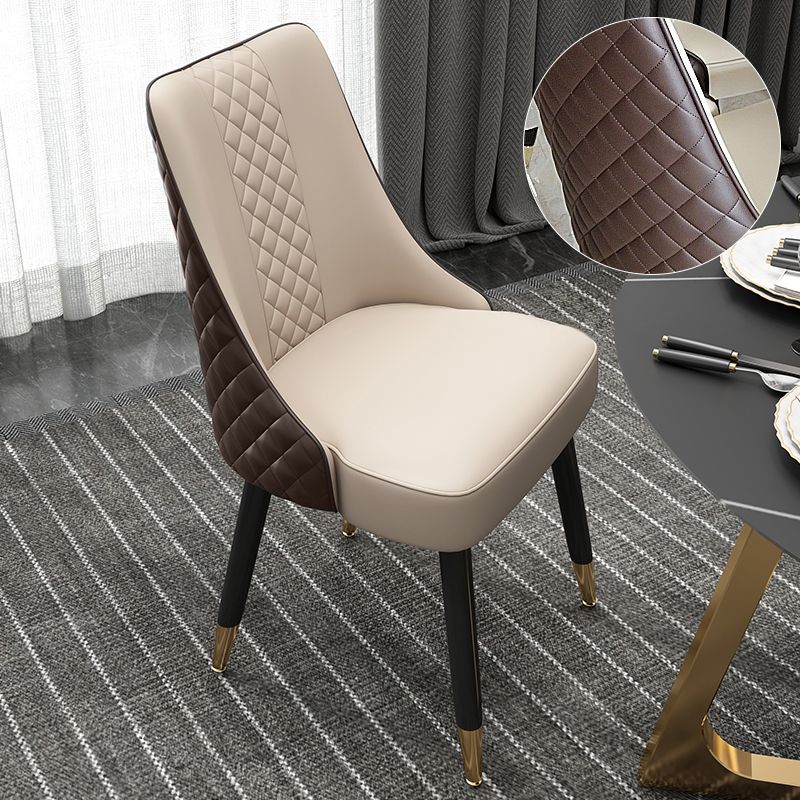 Scandinavian Style Wood Side Dining Chairs Dining Room Solid Back Chair