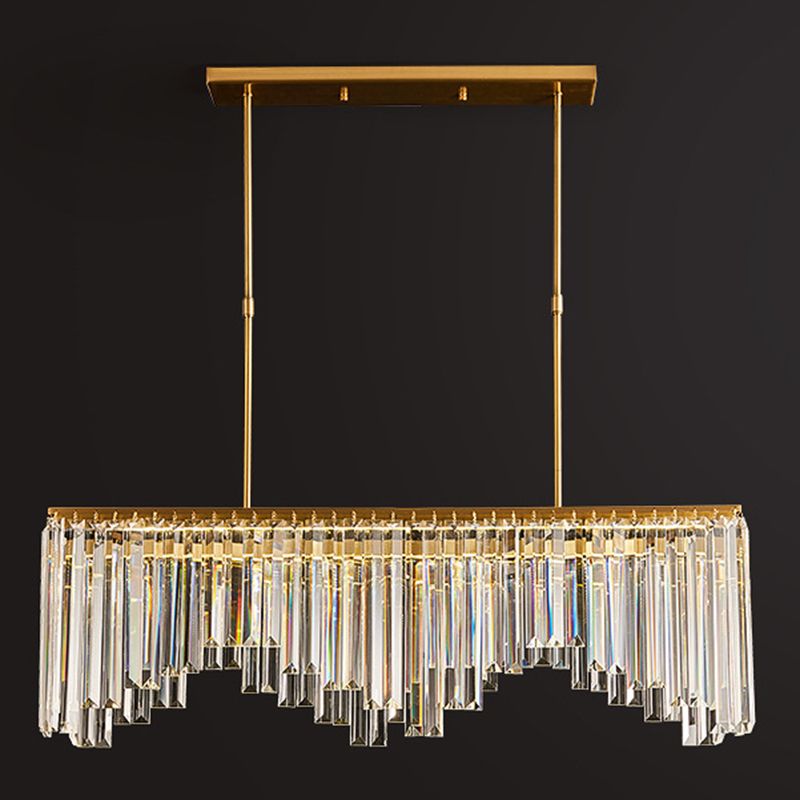 Crystal Contemporary Geometric Island Lighting Multi Lights Chandelier Lighting Fixtures