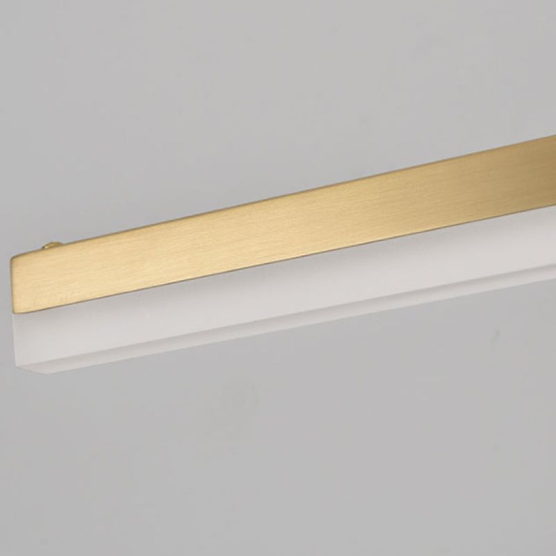 Moderner Stil Geometrischer LED-Wandlampen Metall 1-Licht Spiegel Wandbeleuchtungsideen in Gold