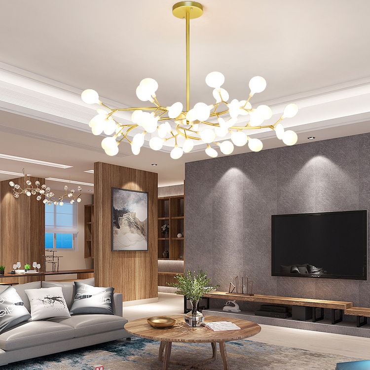 Heracleum Chandelier Light Fixture Modern Designer Acrylic Pendant Lighting for Restaurant