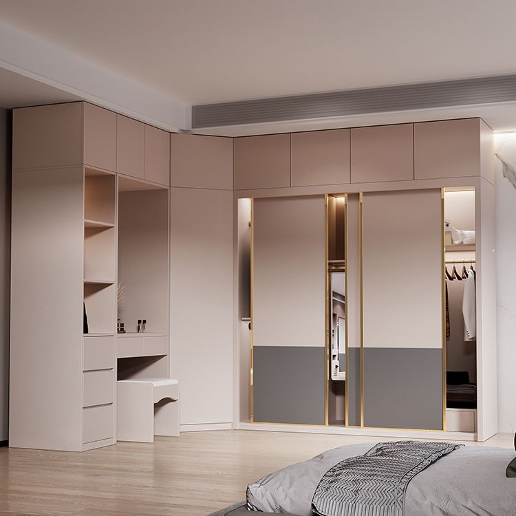 Sliding Wooden Wardrobe Cabinet Contemporary Wardrobe Armoire