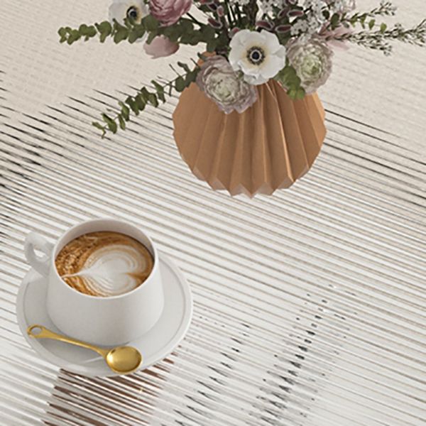 3 Legs Round Cocktail Table Glass Top Coffee Table with Shelf