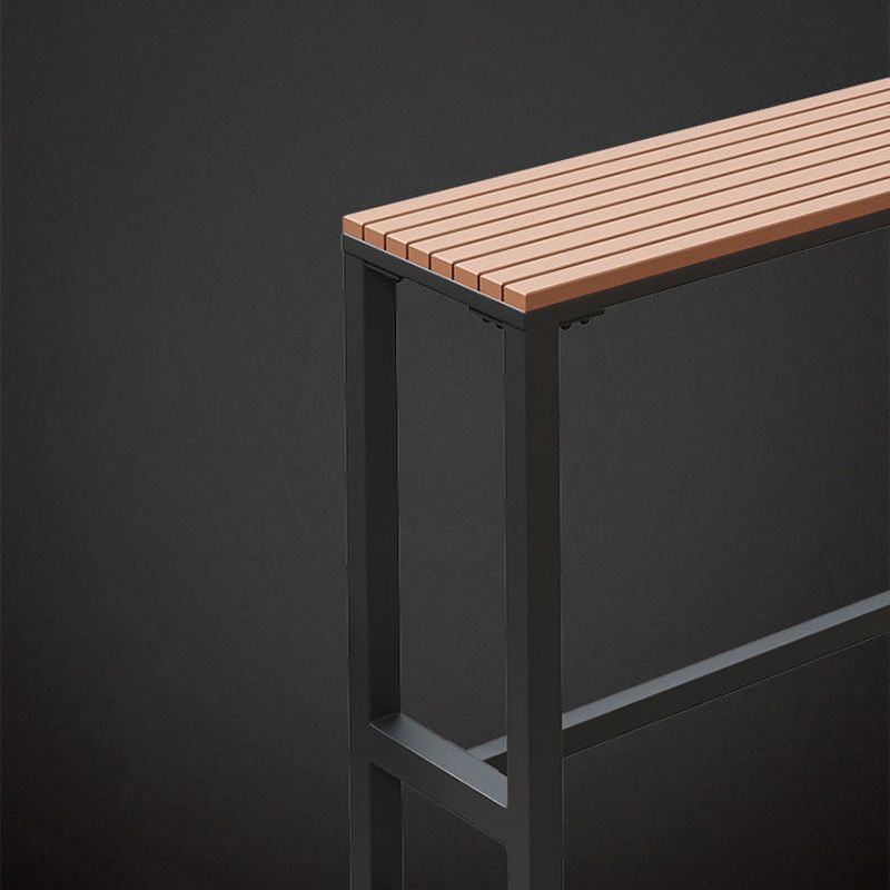 Modern Table Set 1/4/5 Pieces Bar Rectangle Bar Table with Metal High Stools for Kitchen