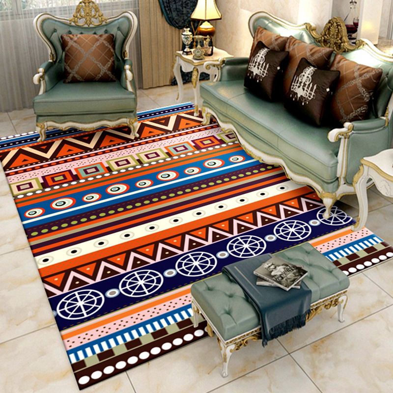 Americana Living Room Tapijt Multi-kleuren Southwestern Print Tapijt Polypropyleen Anti-slip Machine Wasbaar Rug