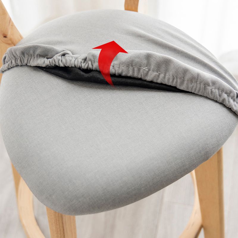 Scandinavian Matte Finish Upholstered Bar Stools Living Room Footrest Stool