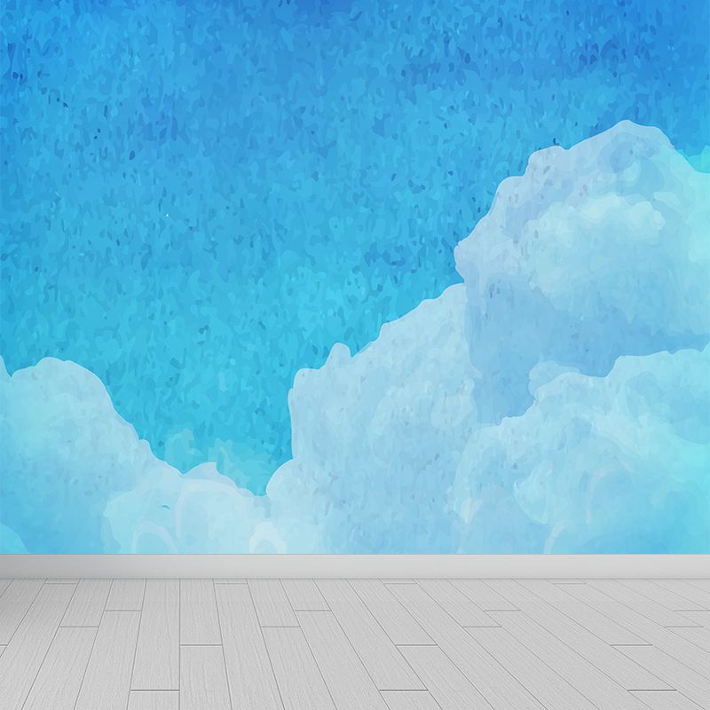 Abstract Sky Wall Mural Modern Decorative Living Room Wall Covering, Custom Size Available