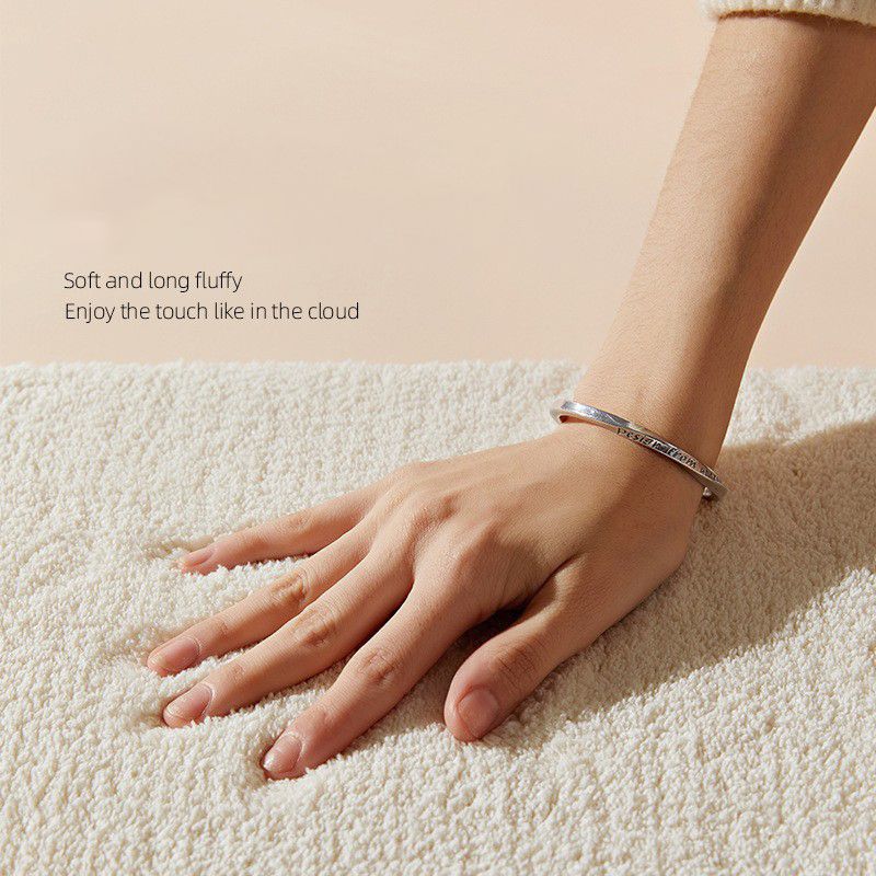 Donkerbruine vloerkleed polyester lijngebied Tapijt niet-slip achterste tapijt voor woningdecoratie