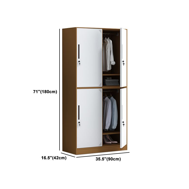 Hinged Contemporary Wardrobe Armoire Metal Wardrobe Cabinet for Home