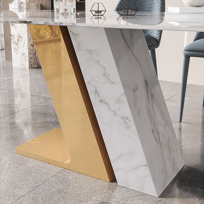 1/2/5/7 Pieces Dining Table Set with Sintered Stone Top Dining Table Furniture