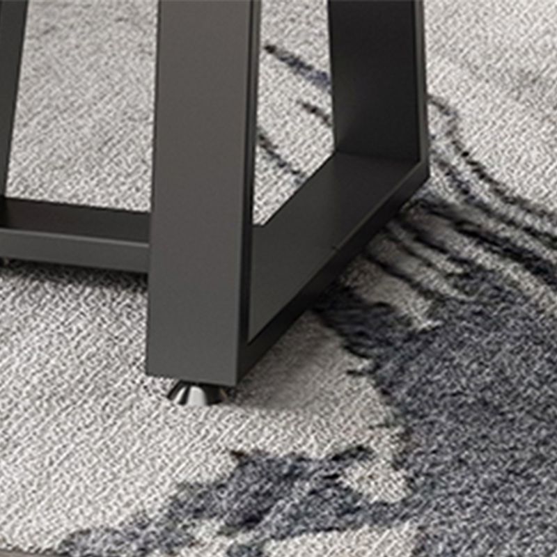Single Coffee Table Slate Round Coffee Table for Living Room
