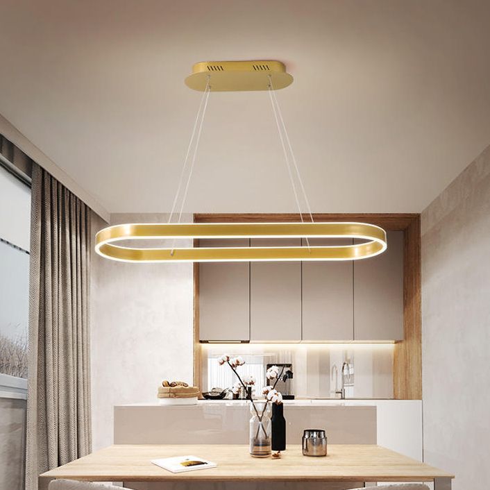 Forma de geometría Luz de colgante de estilo moderno Metal Metal LED Ilumining de iluminación